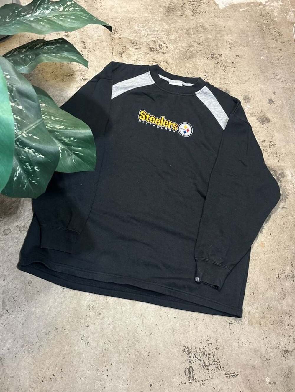 NFL Pittsburgh Steelers Long Sleeve Sweatshirt Size XL Black